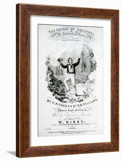 The Origin of the Sailors, a Sailor's Mission-null-Framed Giclee Print