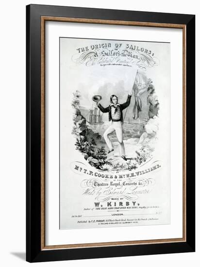 The Origin of the Sailors, a Sailor's Mission-null-Framed Giclee Print