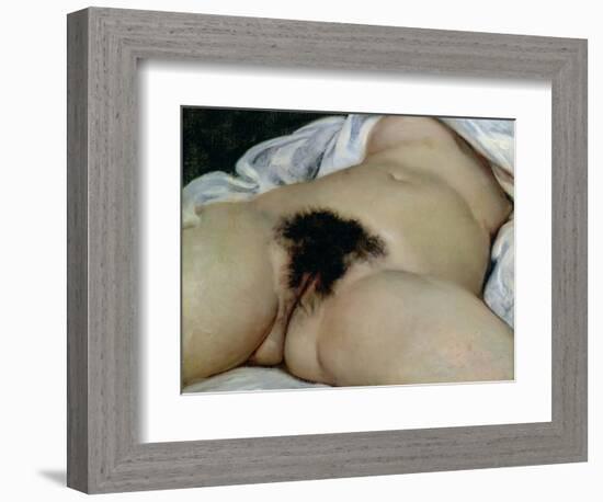 The Origin of the World, 1866-Gustave Courbet-Framed Giclee Print