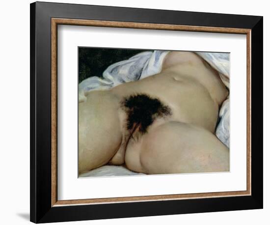 The Origin of the World, 1866-Gustave Courbet-Framed Giclee Print