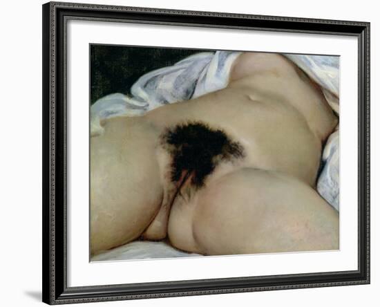 The Origin of the World, 1866-Gustave Courbet-Framed Giclee Print