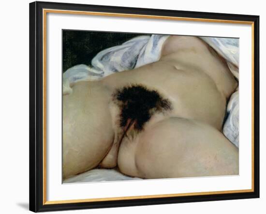 The Origin of the World, 1866-Gustave Courbet-Framed Giclee Print