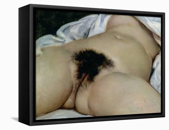 The Origin of the World, 1866-Gustave Courbet-Framed Premier Image Canvas