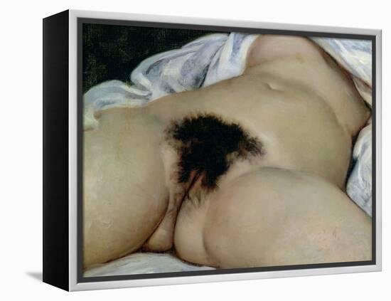The Origin of the World, 1866-Gustave Courbet-Framed Premier Image Canvas