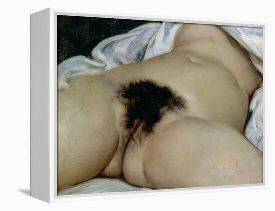 The Origin of the World, 1866-Gustave Courbet-Framed Premier Image Canvas