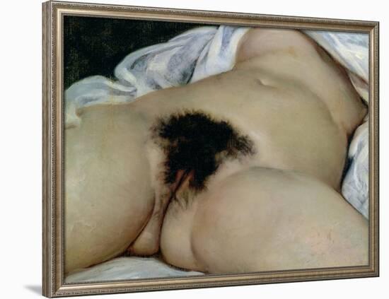 The Origin of the World, 1866-Gustave Courbet-Framed Giclee Print