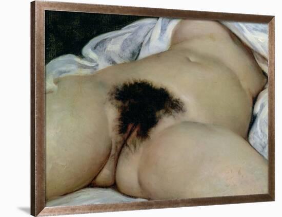 The Origin of the World, 1866-Gustave Courbet-Framed Giclee Print