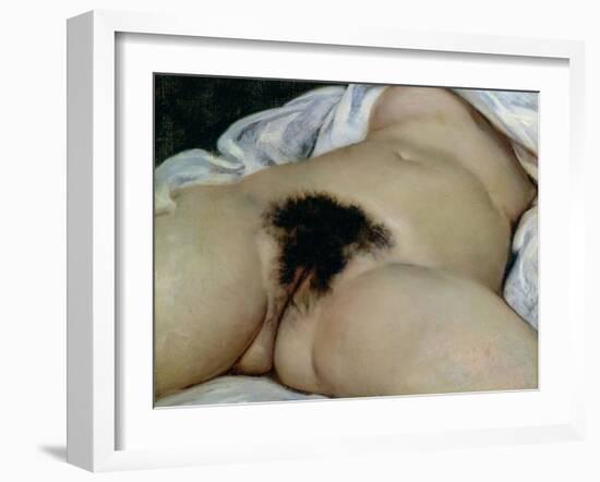 The Origin of the World, 1866-Gustave Courbet-Framed Giclee Print