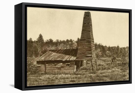 The Original 1859 Drake Oil Well in Titusville, Pennsylvania, the 1st Ever Drilled in the U.S-null-Framed Stretched Canvas