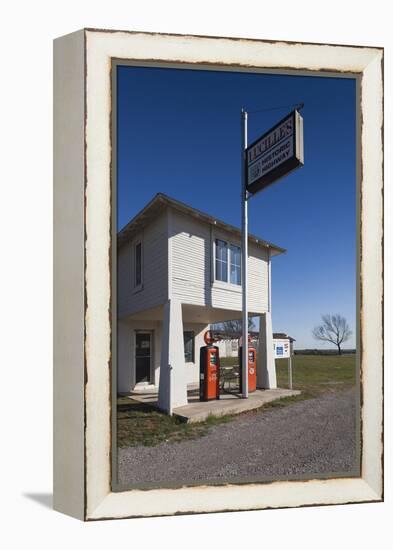 The Original Lucille's Route 66 Roadhouse, Hydro, Oklahoma, USA-Walter Bibikow-Framed Premier Image Canvas