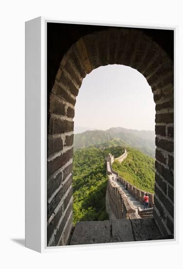 The Original Mutianyu Section of the Great Wall, Beijing, China-Michael DeFreitas-Framed Premier Image Canvas