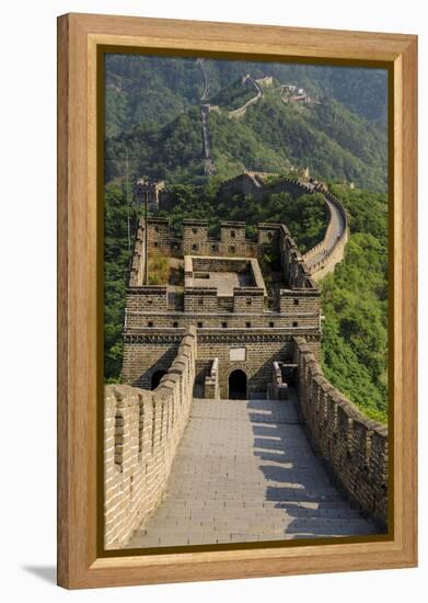 The Original Mutianyu Section of the Great Wall, Beijing, China-Michael DeFreitas-Framed Premier Image Canvas