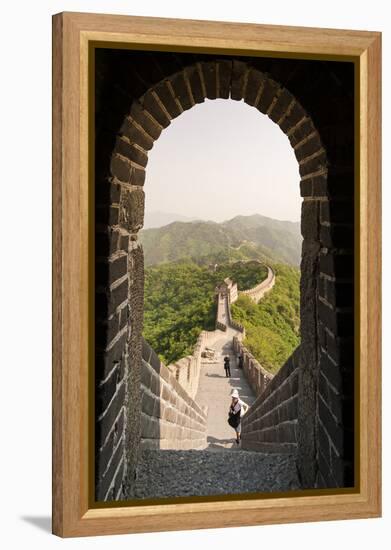 The Original Mutianyu Section of the Great Wall, Beijing, China-Michael DeFreitas-Framed Premier Image Canvas