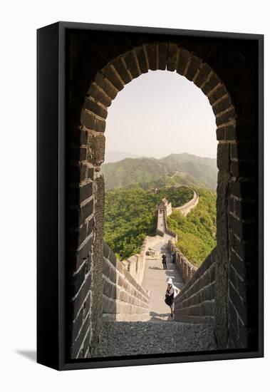 The Original Mutianyu Section of the Great Wall, Beijing, China-Michael DeFreitas-Framed Premier Image Canvas