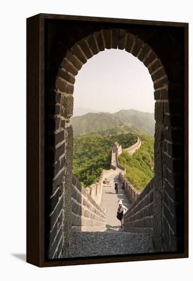 The Original Mutianyu Section of the Great Wall, Beijing, China-Michael DeFreitas-Framed Premier Image Canvas