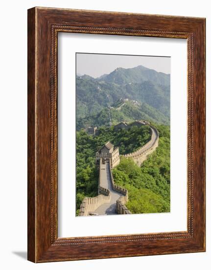 The Original Mutianyu Section of the Great Wall, Beijing, China-Michael DeFreitas-Framed Photographic Print