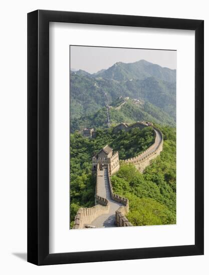 The Original Mutianyu Section of the Great Wall, Beijing, China-Michael DeFreitas-Framed Photographic Print