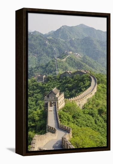 The Original Mutianyu Section of the Great Wall, Beijing, China-Michael DeFreitas-Framed Premier Image Canvas