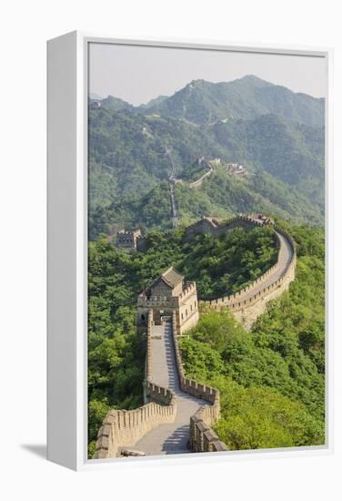 The Original Mutianyu Section of the Great Wall, Beijing, China-Michael DeFreitas-Framed Premier Image Canvas