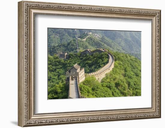 The Original Mutianyu Section of the Great Wall, Beijing, China-Michael DeFreitas-Framed Photographic Print