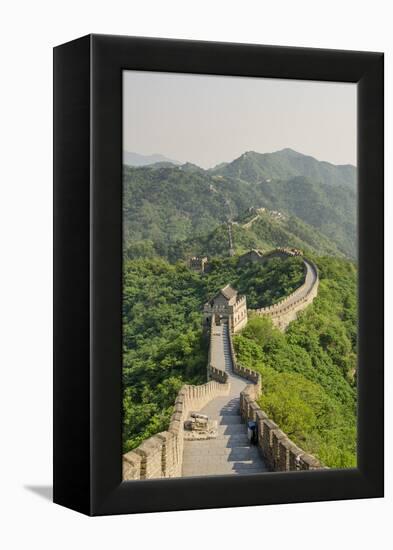 The Original Mutianyu Section of the Great Wall, UNESCO World Heritage Site, Beijing, China, Asia-Michael DeFreitas-Framed Premier Image Canvas