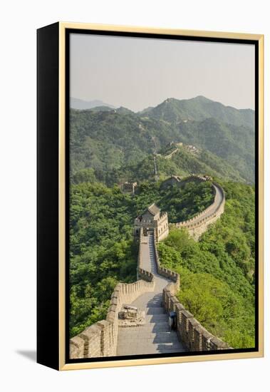 The Original Mutianyu Section of the Great Wall, UNESCO World Heritage Site, Beijing, China, Asia-Michael DeFreitas-Framed Premier Image Canvas