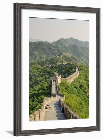 The Original Mutianyu Section of the Great Wall, UNESCO World Heritage Site, Beijing, China, Asia-Michael DeFreitas-Framed Photographic Print