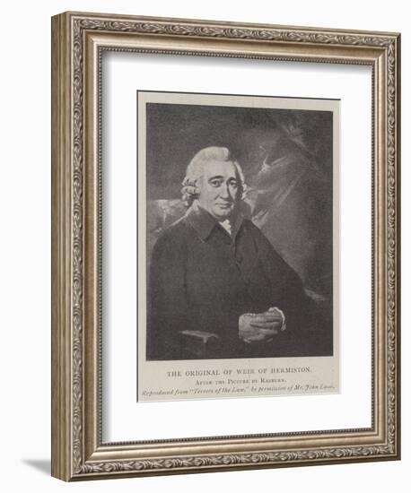 The Original of Weir of Hermiston-Sir Henry Raeburn-Framed Giclee Print