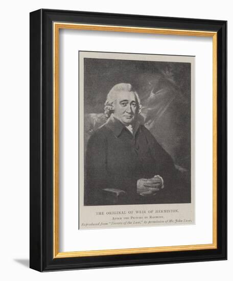 The Original of Weir of Hermiston-Sir Henry Raeburn-Framed Giclee Print