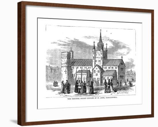 The Original Priory Church of St. John, 1878-null-Framed Giclee Print