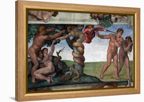 The Original Sin and the Expulsion from Paradise-null-Framed Premier Image Canvas