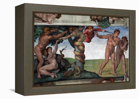 The Original Sin and the Expulsion from Paradise-null-Framed Premier Image Canvas