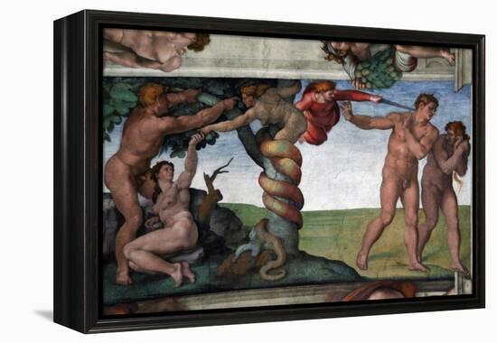 The Original Sin and the Expulsion from Paradise-null-Framed Premier Image Canvas