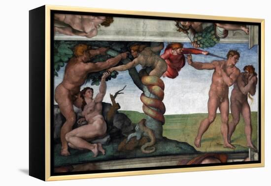 The Original Sin and the Expulsion from Paradise-null-Framed Premier Image Canvas