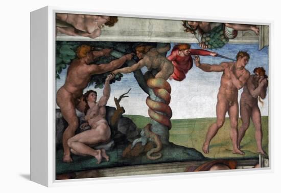 The Original Sin and the Expulsion from Paradise-null-Framed Premier Image Canvas