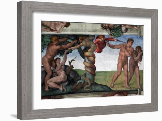 The Original Sin and the Expulsion from Paradise-null-Framed Giclee Print