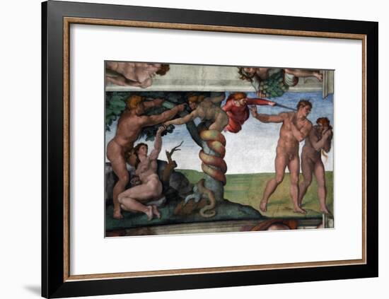 The Original Sin and the Expulsion from Paradise-null-Framed Giclee Print