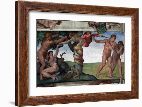 The Original Sin and the Expulsion from Paradise-null-Framed Giclee Print