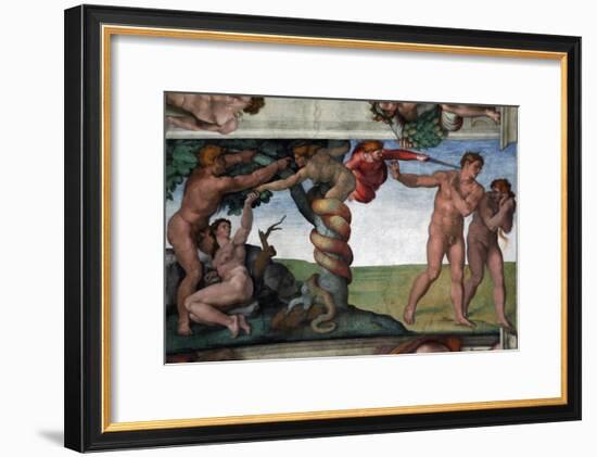 The Original Sin and the Expulsion from Paradise-null-Framed Giclee Print