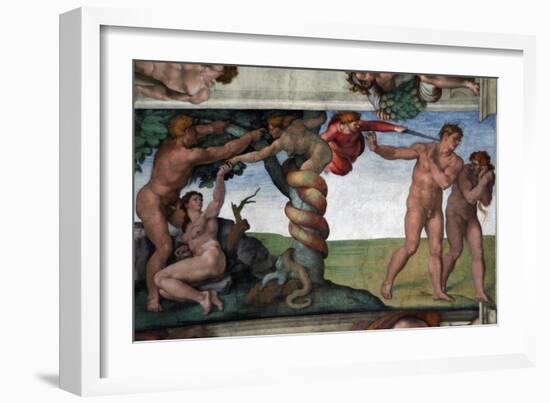 The Original Sin and the Expulsion from Paradise-null-Framed Giclee Print