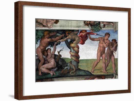 The Original Sin and the Expulsion from Paradise-null-Framed Giclee Print