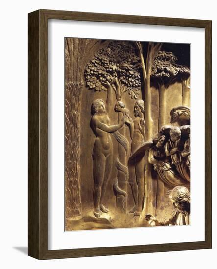 The Original Sin, Detail from the Stories of the Old Testament-Lorenzo Ghiberti-Framed Giclee Print