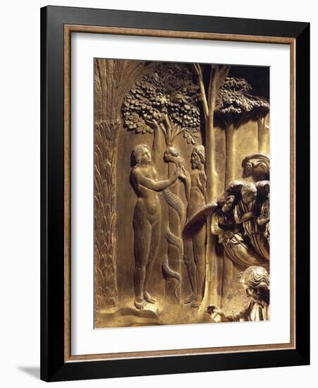 The Original Sin, Detail from the Stories of the Old Testament-Lorenzo Ghiberti-Framed Giclee Print