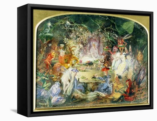 The Original Sketch for the Fairy's Banquet-John Anster Fitzgerald-Framed Premier Image Canvas