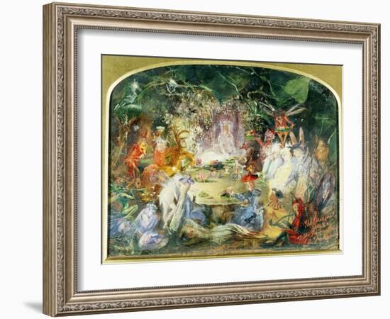 The Original Sketch for the Fairy's Banquet-John Anster Fitzgerald-Framed Giclee Print