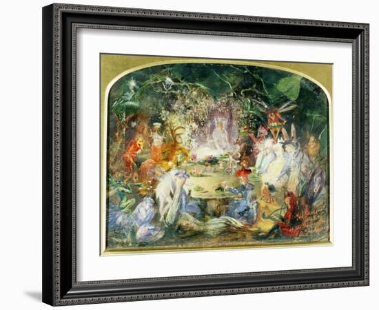 The Original Sketch for the Fairy's Banquet-John Anster Fitzgerald-Framed Giclee Print