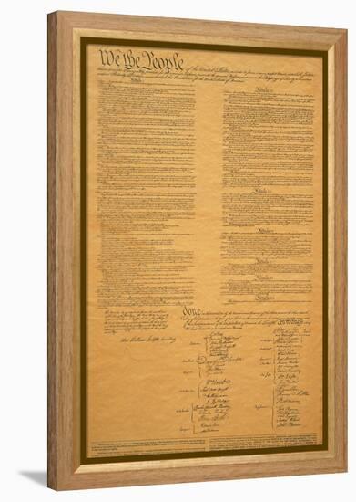 The Original United States Constitution-null-Framed Premier Image Canvas