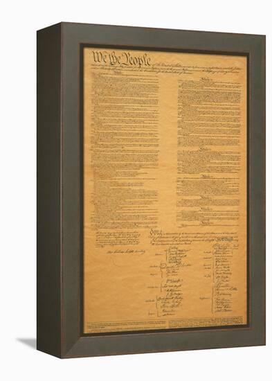 The Original United States Constitution-null-Framed Premier Image Canvas