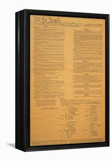 The Original United States Constitution-null-Framed Premier Image Canvas