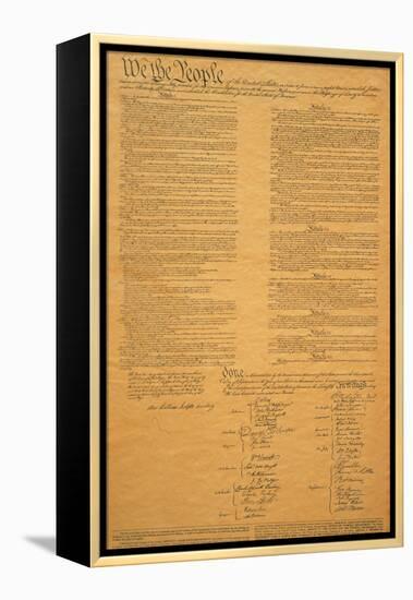 The Original United States Constitution-null-Framed Premier Image Canvas